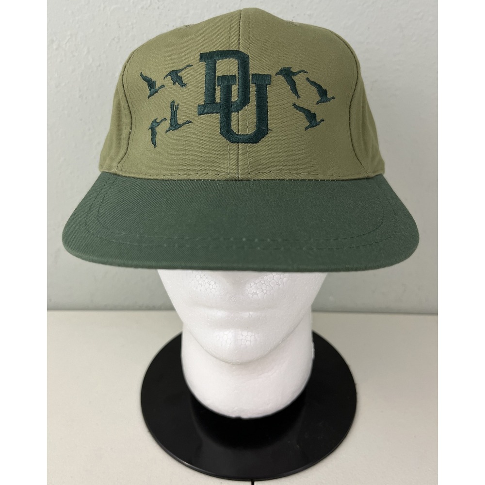 Ducks Unlimited Hat Mens Adjustable Strapback Embroidered Hunting Green DU Cap